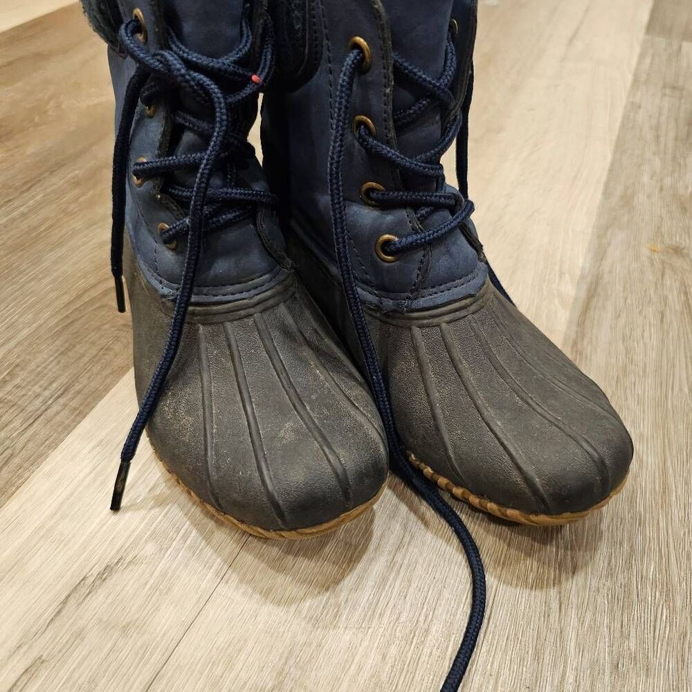 Kids Boots Toddler 13 Navy Blue Waterproof - Picture 2 of 6